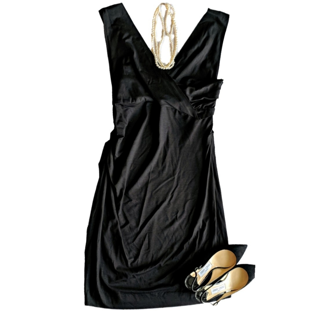 Black DVF Parker Jersey Dress Size Large